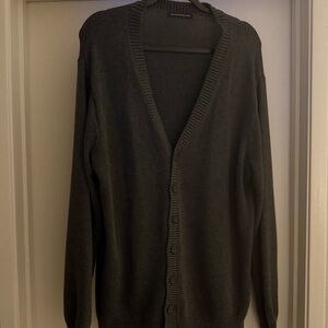 Brandy Melville Dark Gray Button Cardigan